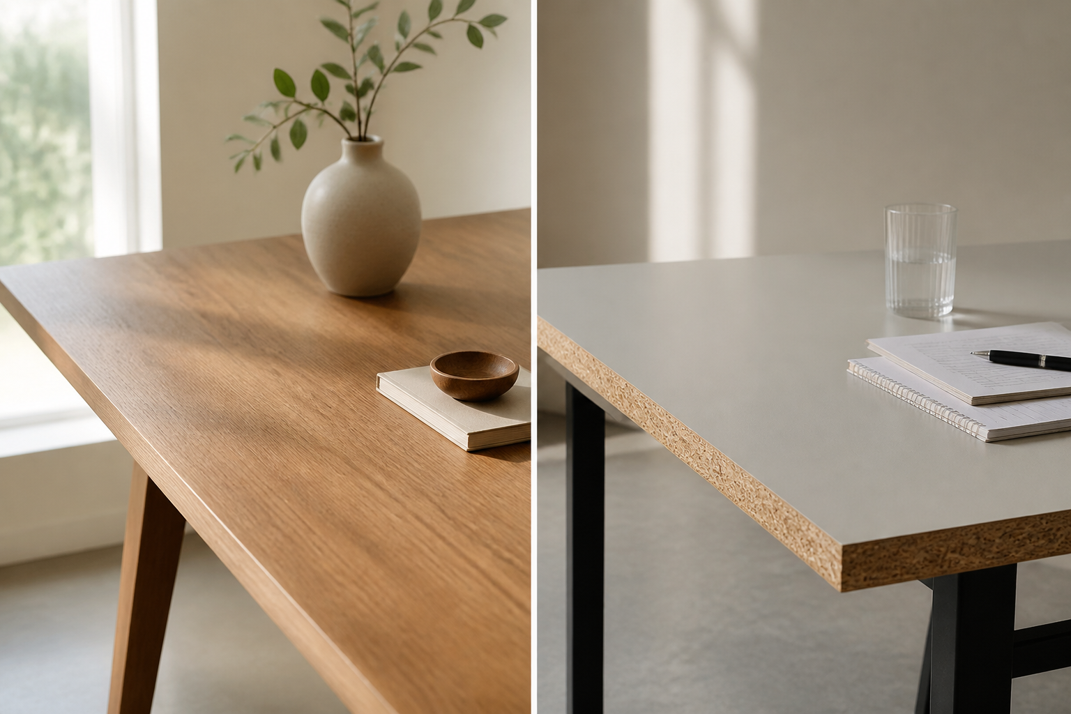 Houten bureau of spaanplaatbureau: welke koop je voor een beperkt budget?